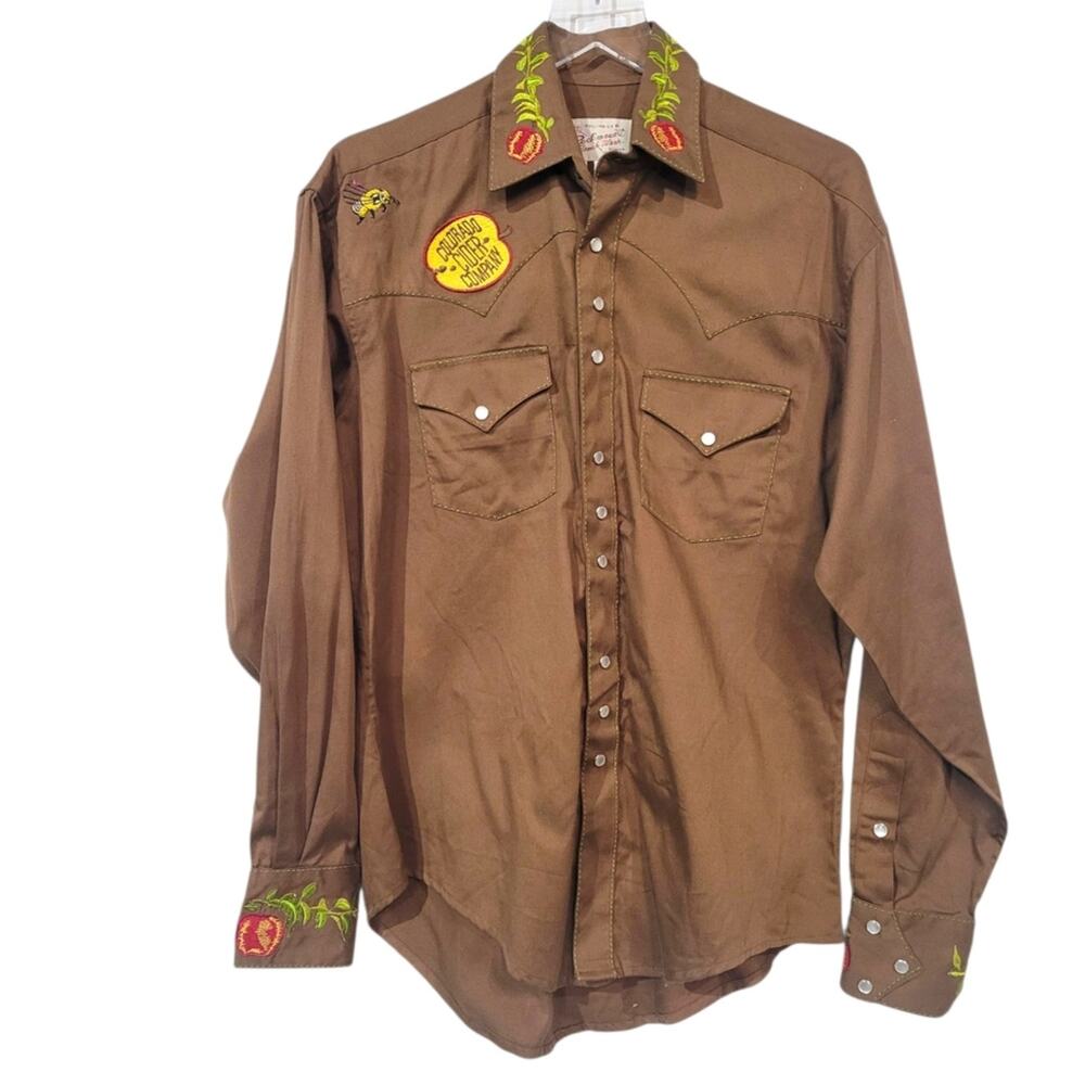 Rockmount Ranch Wear Unisex S Shirt Colorado Cider Company Western Long Sleeve